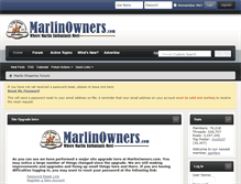 Tablet Screenshot of marlinowners.com